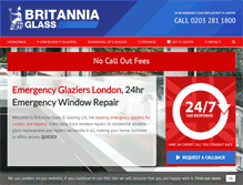 Tablet Screenshot of britanniaglass.co.uk